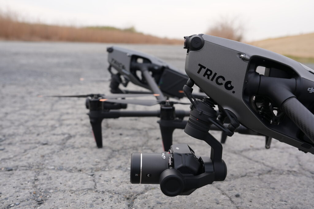 ドローン空撮業者が所有しているDJI Inspire3。8K撮影ができCM・映画の撮影現場で活躍